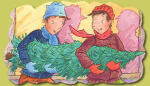 Aus: Leseloewen - Weihnachtsgeschichten, Loewe, Illustration: Alexander Bux